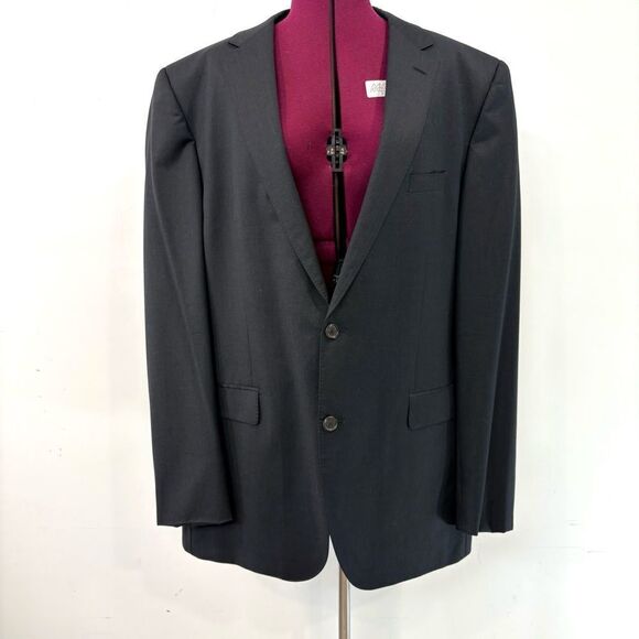HUGO BOSS Selection Black Super 150 Wool 46L Jacket - Picture 1 of 15
